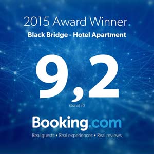 Ubytování na Black Bridge získalo skvělé hodnocení na Booking.com